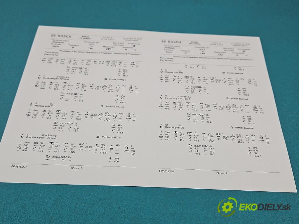 Vw Touran I 2003-2015 2.0 tdi 140 HP manual 103 kW 1968 cm3 5- vstrekovacie čerpadlo 0414720403 (Vstrekovač paliva)