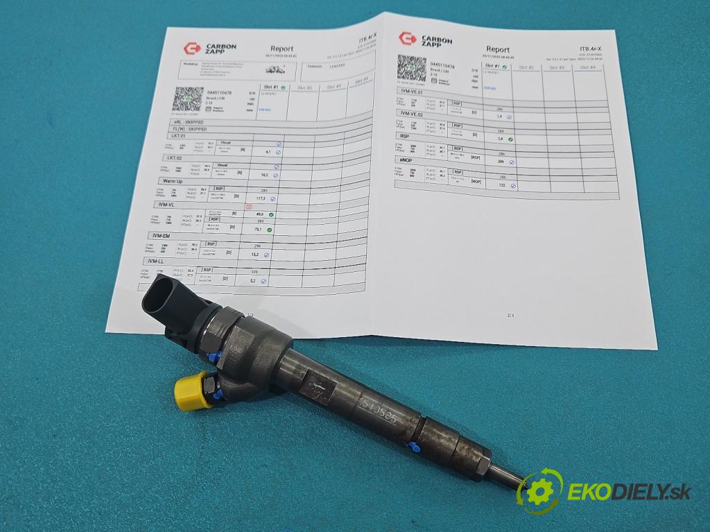 Bmw 5 F10 2010-2017 2.0d 184hp automatic 135 kW 1995 cm3 4- vstrek 0445110478 (Vstrekovač paliva)