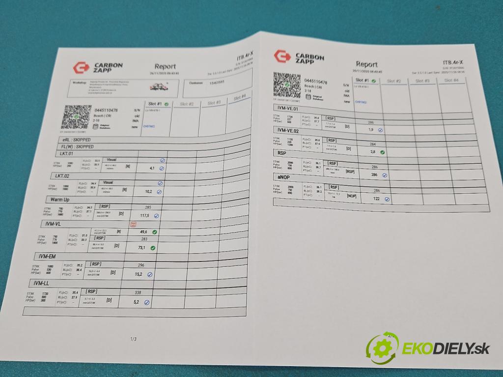 Bmw 5 F10 2010-2017 2.0d 184hp automatic 135 kW 1995 cm3 4- vstrek 0445110478 (Vstrekovač paliva)