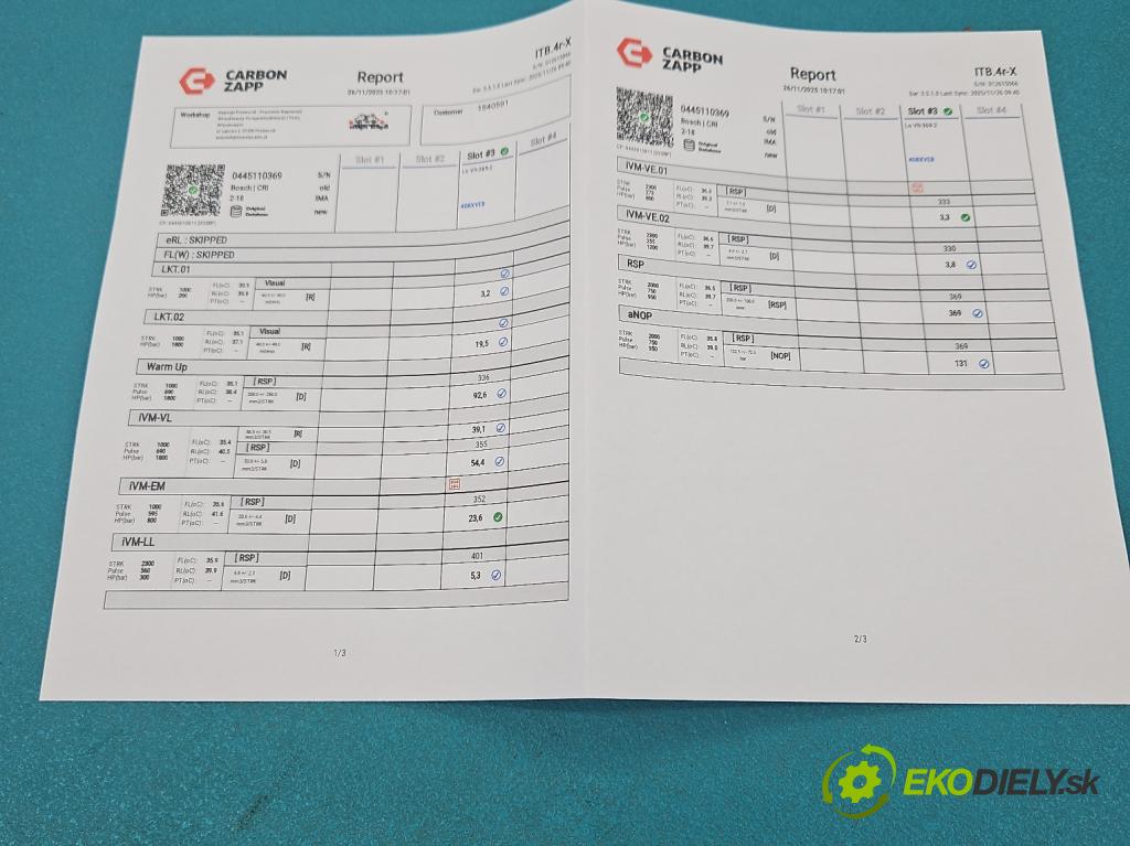Vw Passat B7 2010-2014 2.0 tdi 140 HP manual 103 kW 1968 cm3 4- vstrek 0445110369 (Vstrekovač paliva)