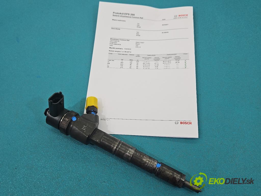 Opel Insignia A 2008-2017 2.0 cdti 160 HP automatic 118 kW 1956 cm3 5- vstrek 0445110327 (Vstrekovač paliva)