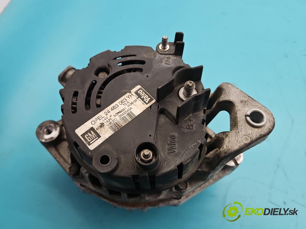 Opel Astra II 1998-2009 1.4 16V 90 HP manual 66 kW 1389 cm3 5- Alternator 24463063YH (Alternátor)