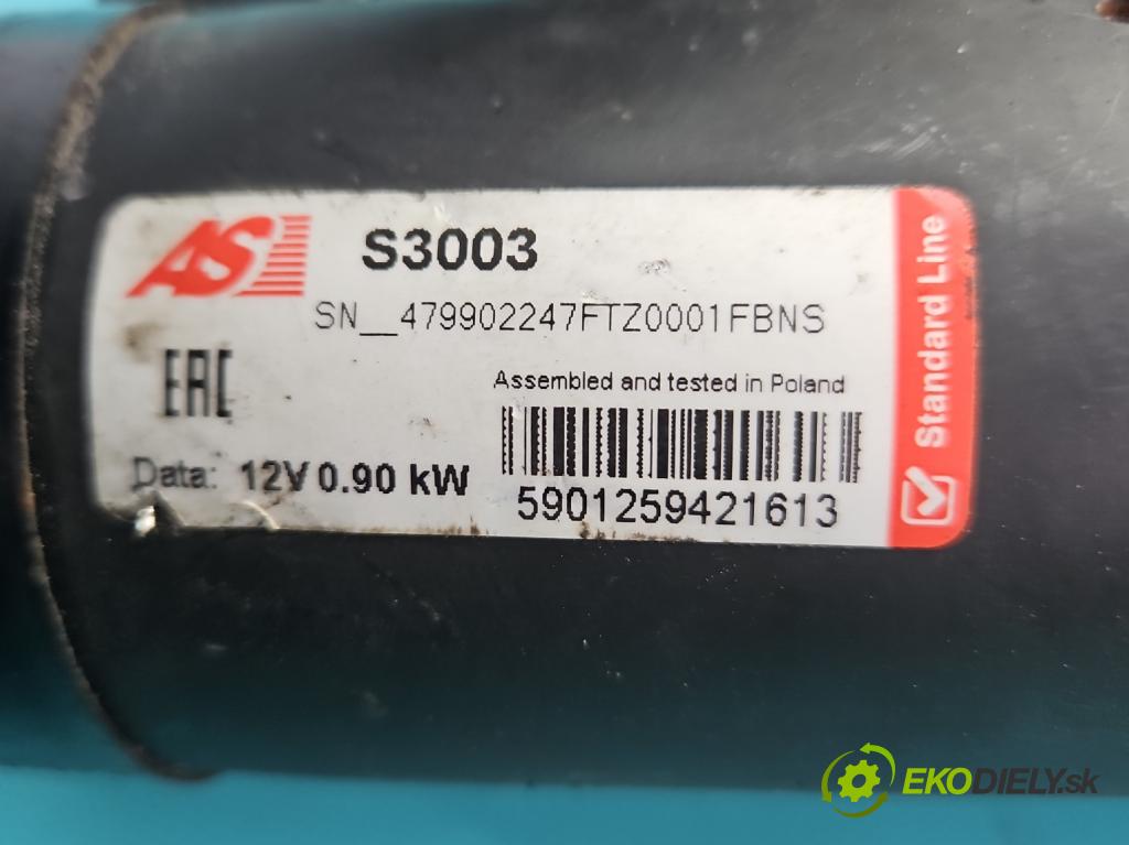 Opel Astra II 1998-2009 1.4 16V 90 hp manual 66 kW 1389 cm3 5- startér:  (Startér)