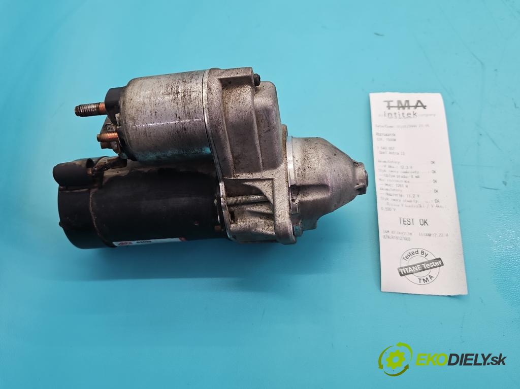 Opel Astra II 1998-2009 1.4 16V 90 hp manual 66 kW 1389 cm3 5- startér:  (Startér)