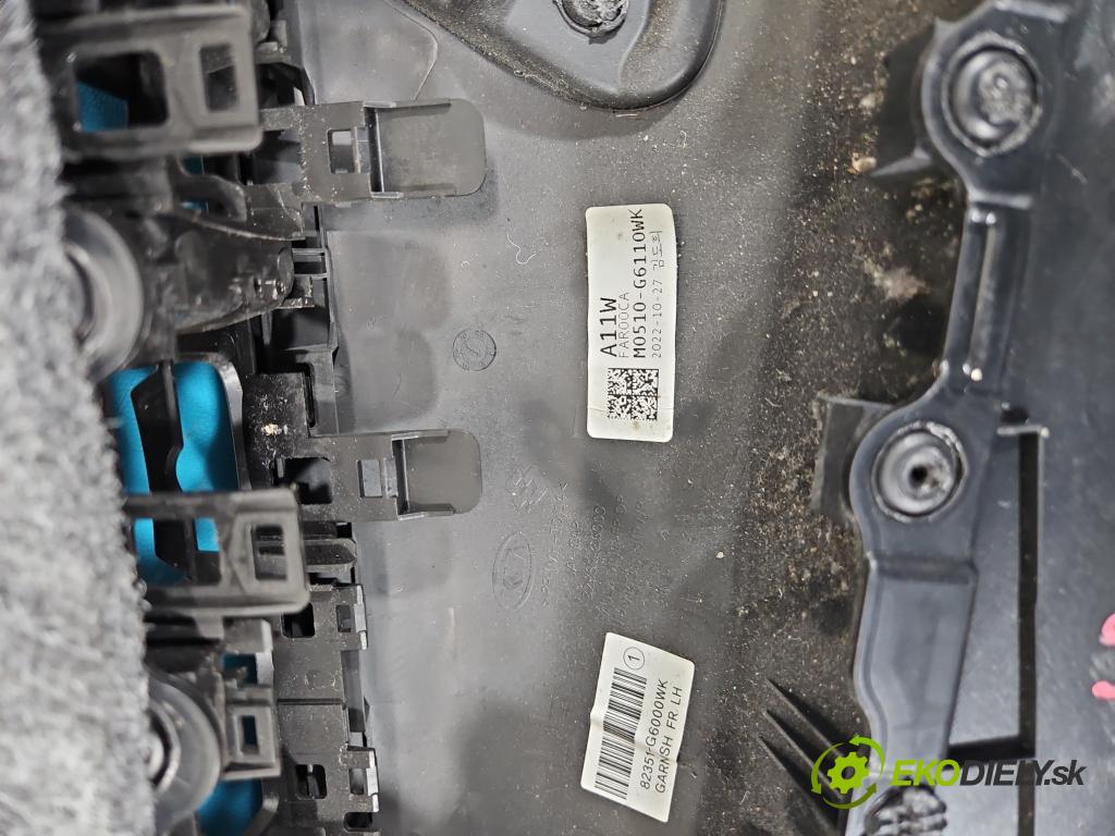 Kia Picanto III  17- 1.2 MPI 84KM manual 61.8 kW 1197 cm3 5- Čalounictví: dvere predné pravé 82370-G6010