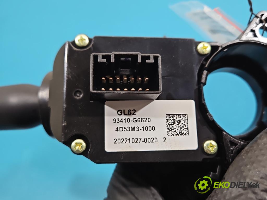 Kia Picanto III  17- 1.2 MPI 84KM manual 61.8 kW 1197 cm3 5- prepínač komplex: 93410-G6620 (Prepínacie páčky pod volantom)