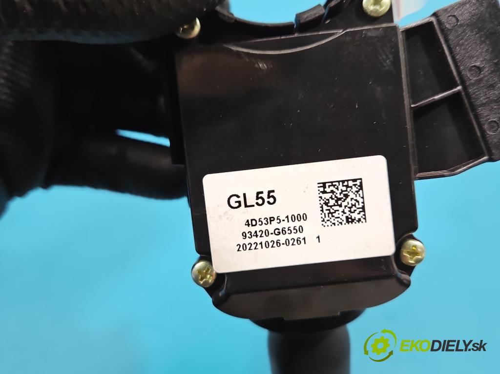 Kia Picanto III  17- 1.2 MPI 84KM manual 61.8 kW 1197 cm3 5- prepínač komplex: 93410-G6620 (Prepínacie páčky pod volantom)