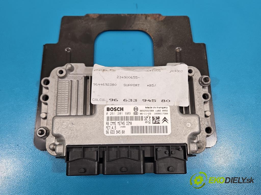 Citroen C4 I 2004-2011 1.6 16V 109 HP manual 80 kW 1587 cm3 5- riadiaca jednotka motora 0261201609