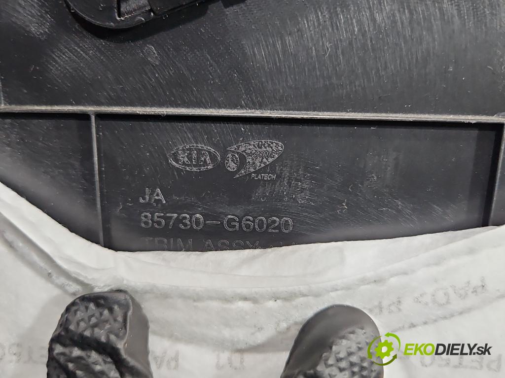 Kia Picanto III  17- 1.2 MPI 84KM manual 61.8 kW 1197 cm3 5- Čalounictví: kufra: ľavé 85730-G6020