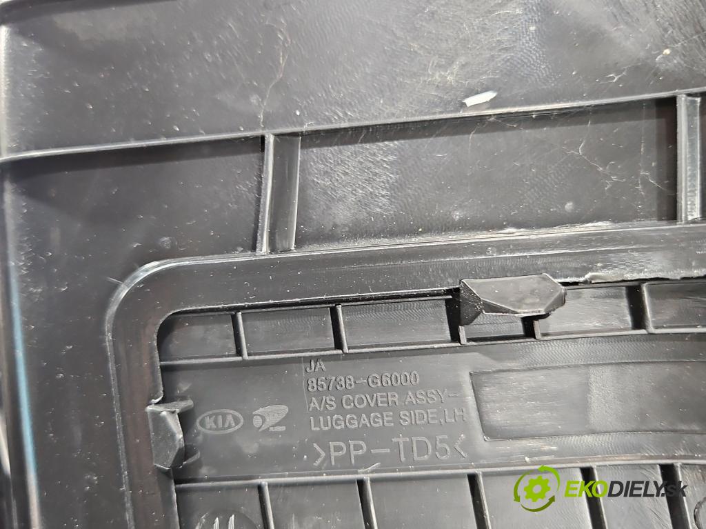 Kia Picanto III  17- 1.2 MPI 84KM manual 61.8 kW 1197 cm3 5- Čalounictví: kufra: ľavé 85730-G6020