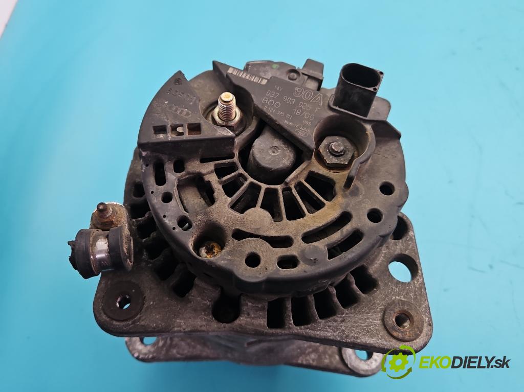 Skoda Fabia I 1999-2007 1.4 16V 101 HP manual 74 kW 1390 cm3 5- Alternator 037903025F (Alternátor)