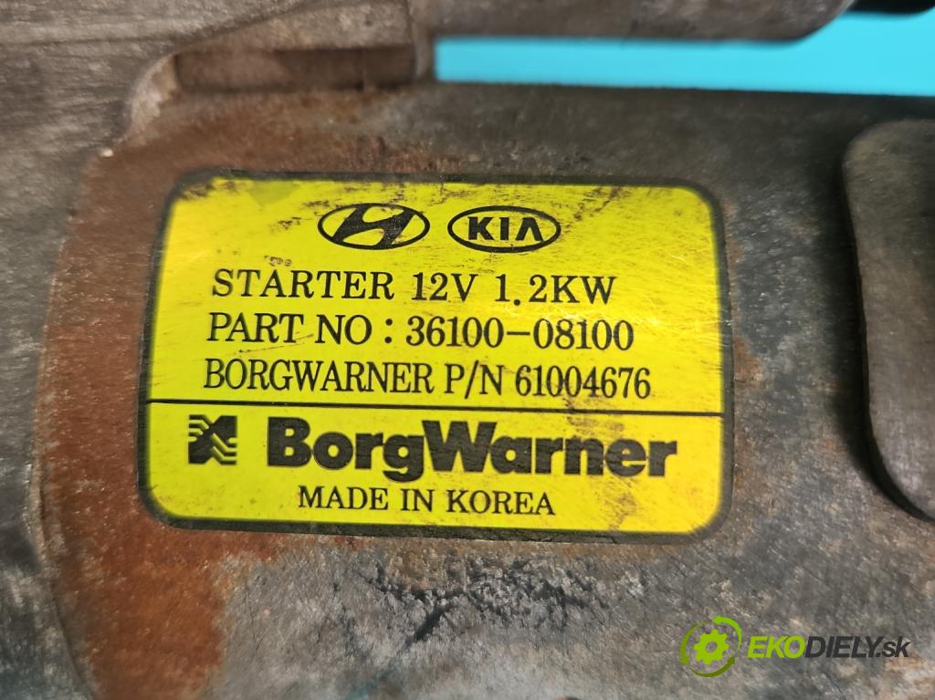 Kia Ceed III 2018- 1.5 160 hp automatic 117.5 kW 1482 cm3 5- startér: 36100-08100 (Startér)