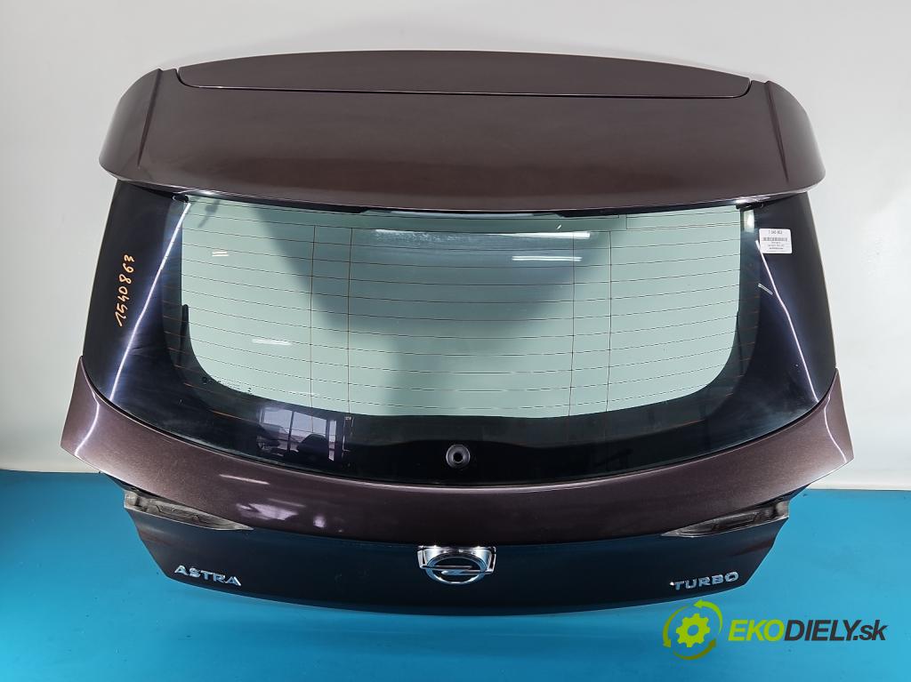 Opel Astra V  2015-2022 1.4 T 125 hp manual 92 kW 1399 cm3 5- zadní kufrové dveře  (Zadní kapota (kufr))