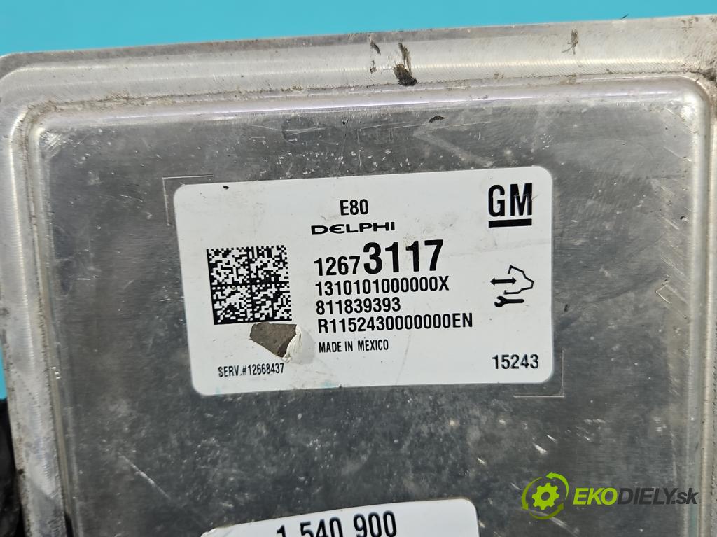 Opel Astra V  2015-2022 1.4 T 125 HP manual 92 kW 1399 cm3 5- riadiaca jednotka motora 12673117