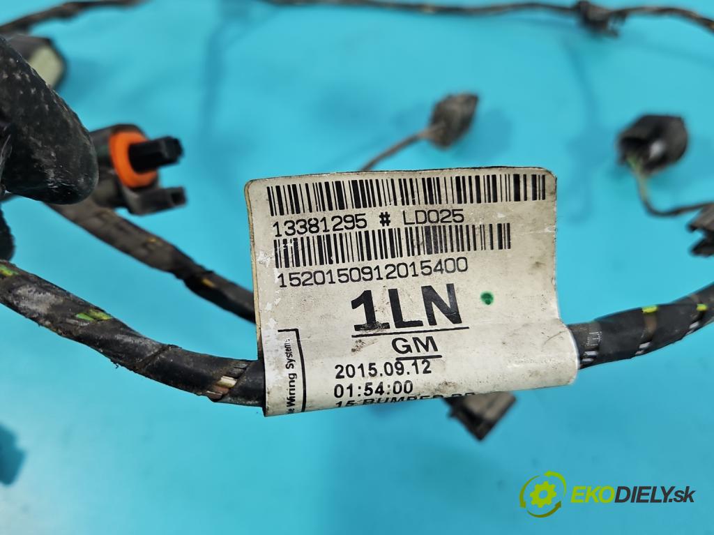 Opel Astra V  2015-2022 1.4 T 125 hp manual 92 kW 1399 cm3 5- Balíček: nárazníku zadní 13381295