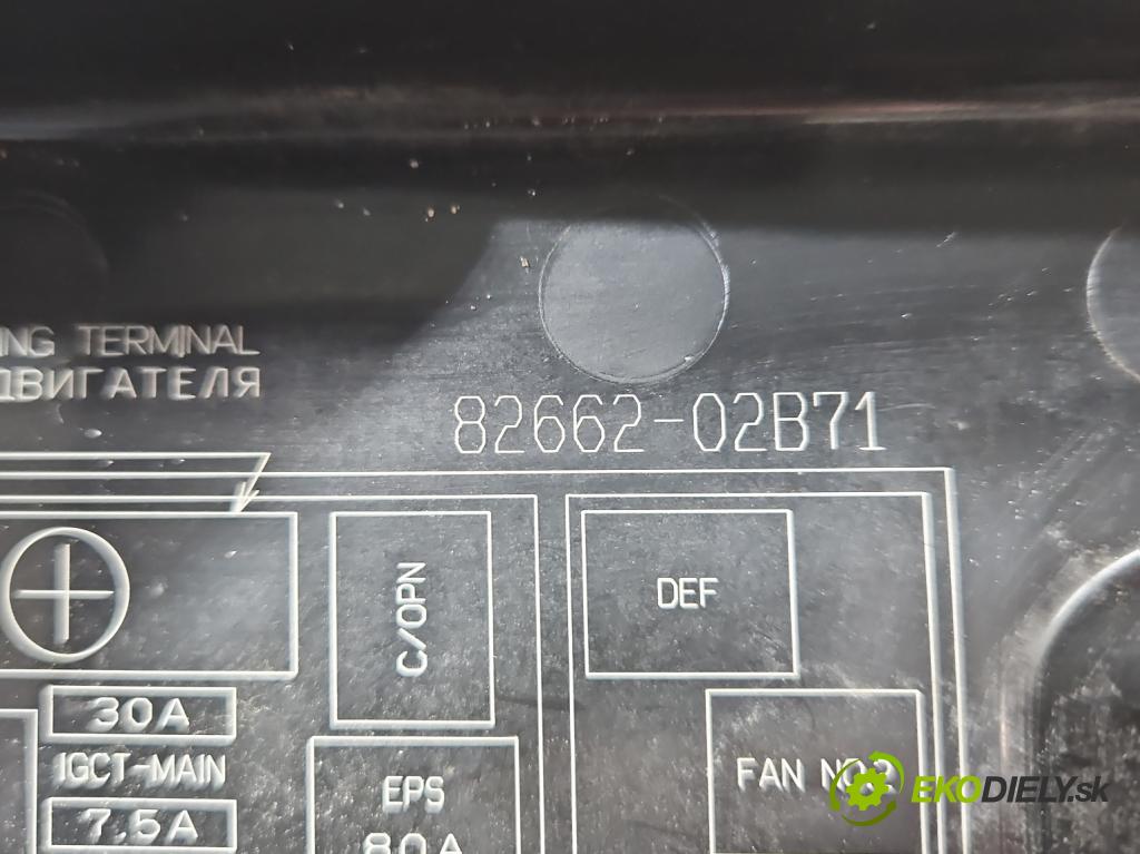 Toyota Auris II 2012-2018 1.8 hybrid 99 HP automatic 73 kW 1798 cm3 5- skrinka poistka 82662-02B71 (Poistková skrinka)