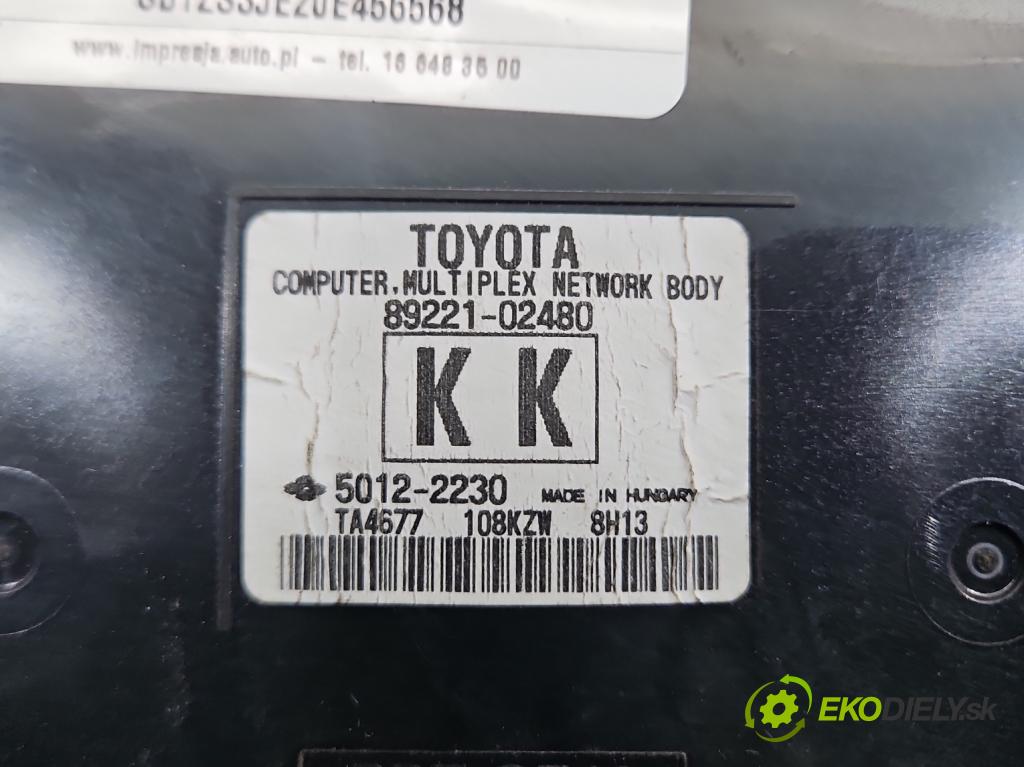 Toyota Auris II 2012-2018 1.8 hybrid 99 HP automatic 73 kW 1798 cm3 5- riadiaca jednotka ostatné 89221-02480