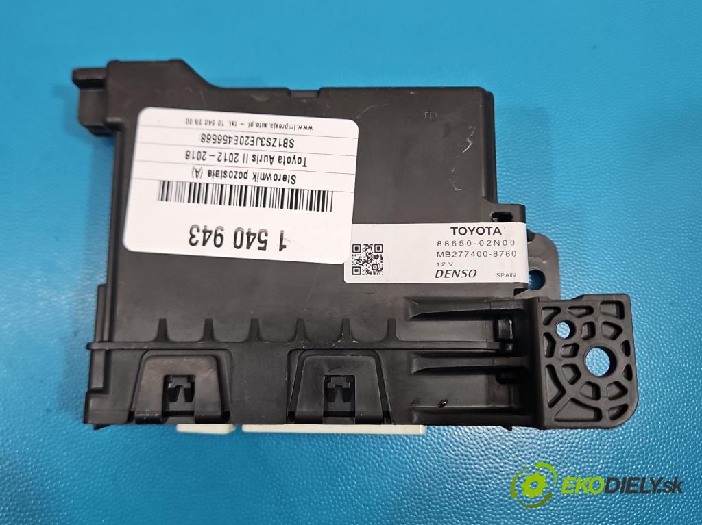 Toyota Auris II 2012-2018 1.8 hybrid 99 HP automatic 73 kW 1798 cm3 5- riadiaca jednotka ostatné 88650-02N00