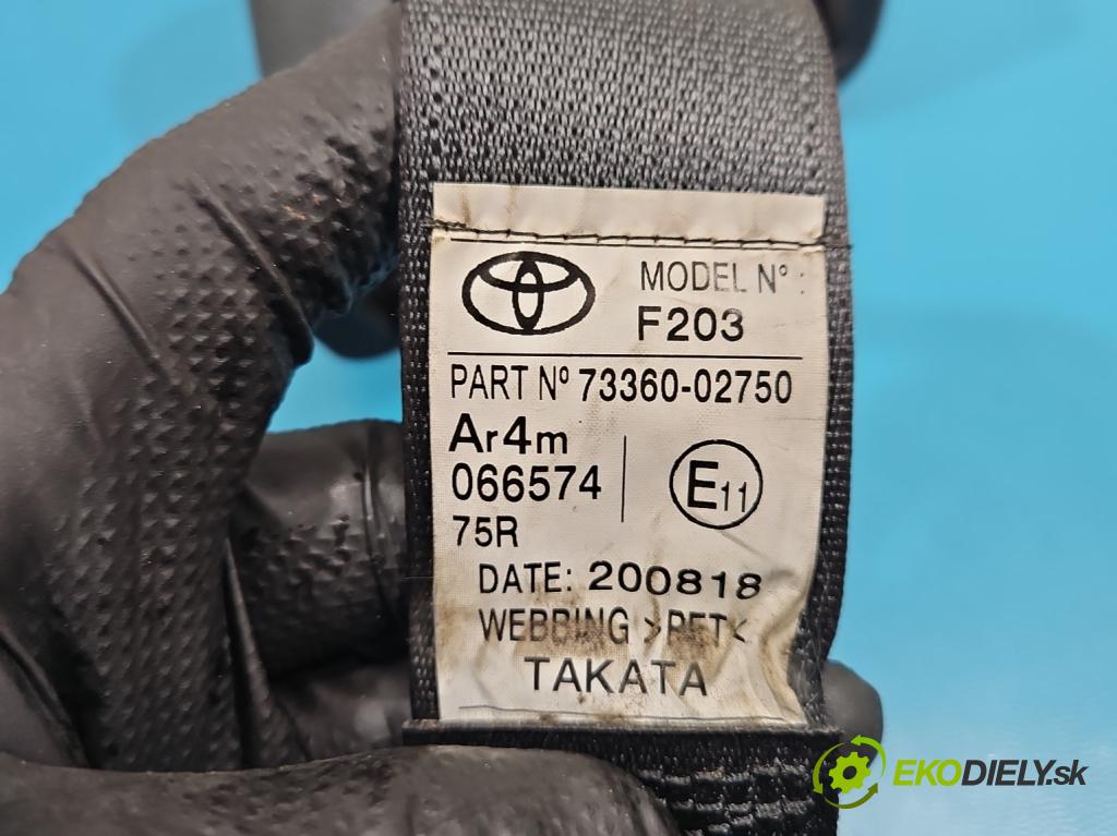 Toyota Auris II 2012-2018 1.8 hybrid 99 hp automatic 73 kW 1798 cm3 5- stěna bezpečnost zadní levý 73360-02750