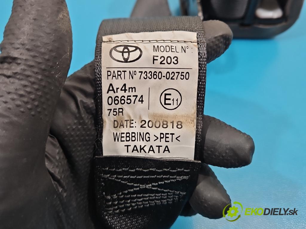 Toyota Auris II 2012-2018 1.8 hybrid 99 hp automatic 73 kW 1798 cm3 5- stěna bezpečnost zadní pravý 73360-02750