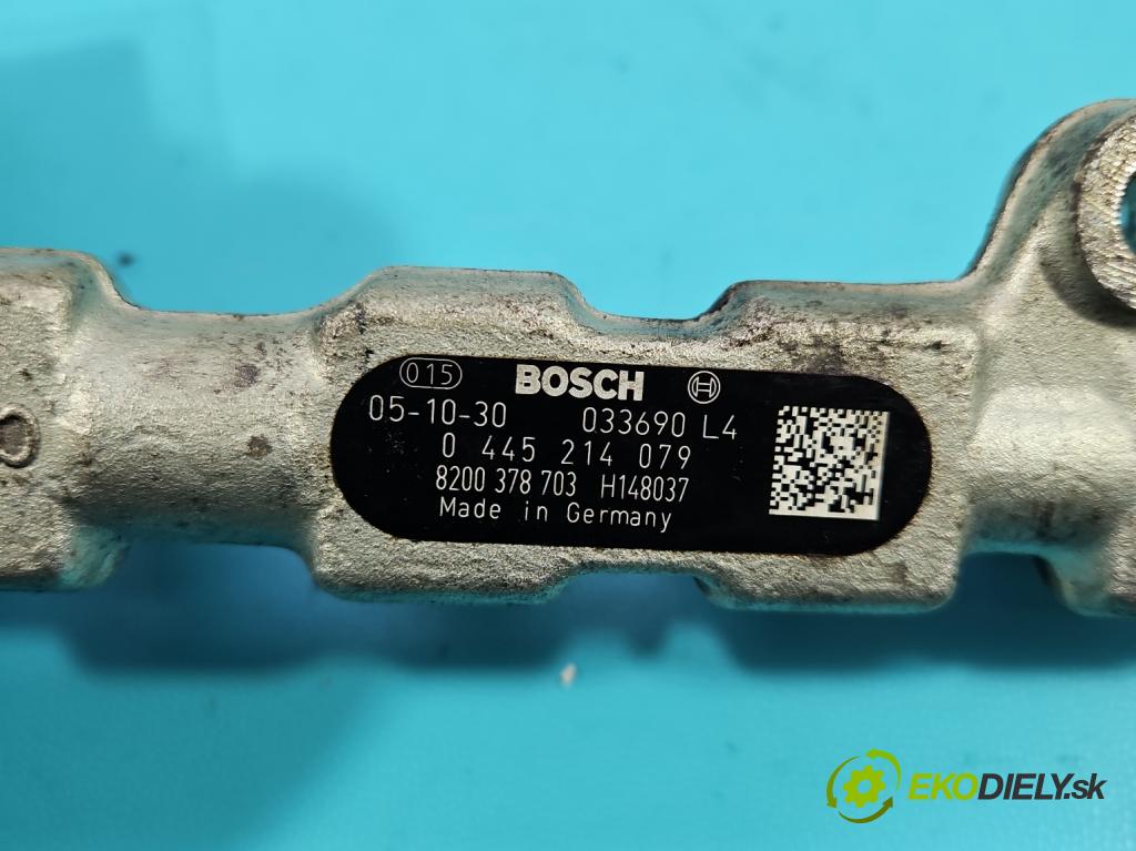 Opel Movano II 2003-2010 2.5 cdti 114 HP manual 84 kW 2463 cm3 5- lišta vstrekovacia 0445214079 (Vstrekovacia lišta)