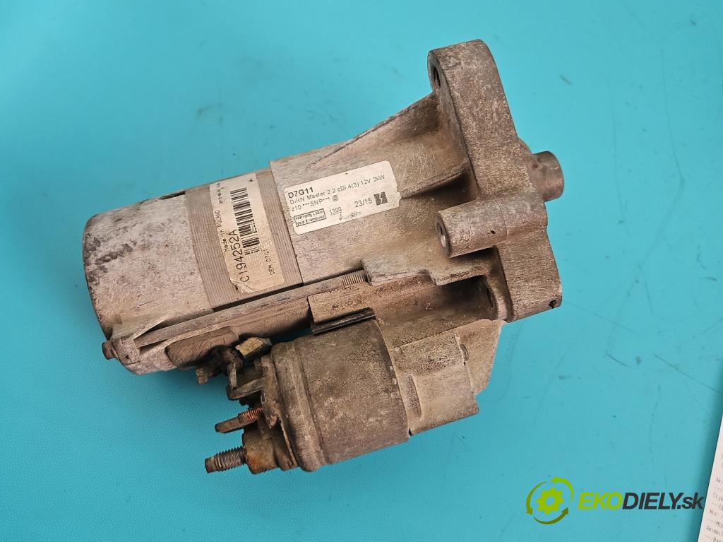 Opel Movano II 2003-2010 2.5 cdti 114 hp manual 84 kW 2463 cm3 5- startér:  (Startér)