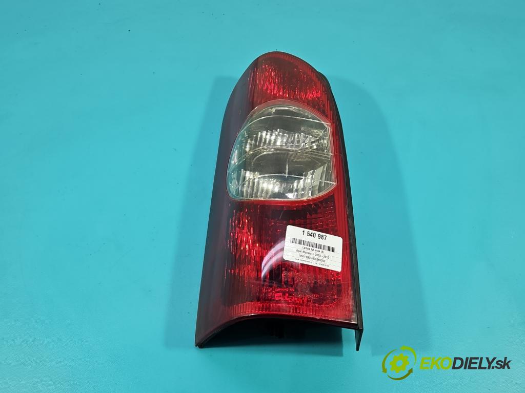 Opel Movano II 2003-2010 2.5 cdti 114 HP manual 84 kW 2463 cm3 5- svetlo / reflektor zadné ľavé (Kľučka dverí ostatné)