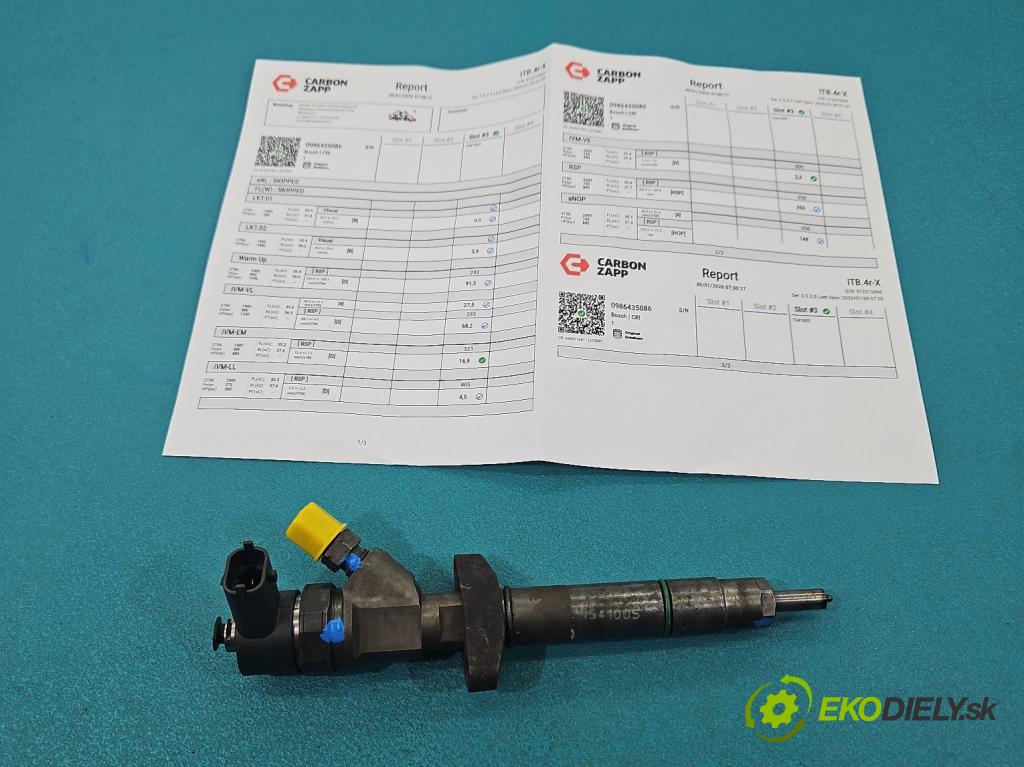 Opel Movano II 2003-2010 2.5 cdti 114 HP manual 84 kW 2463 cm3 5- vstrek 0986435086 (Vstrekovač paliva)
