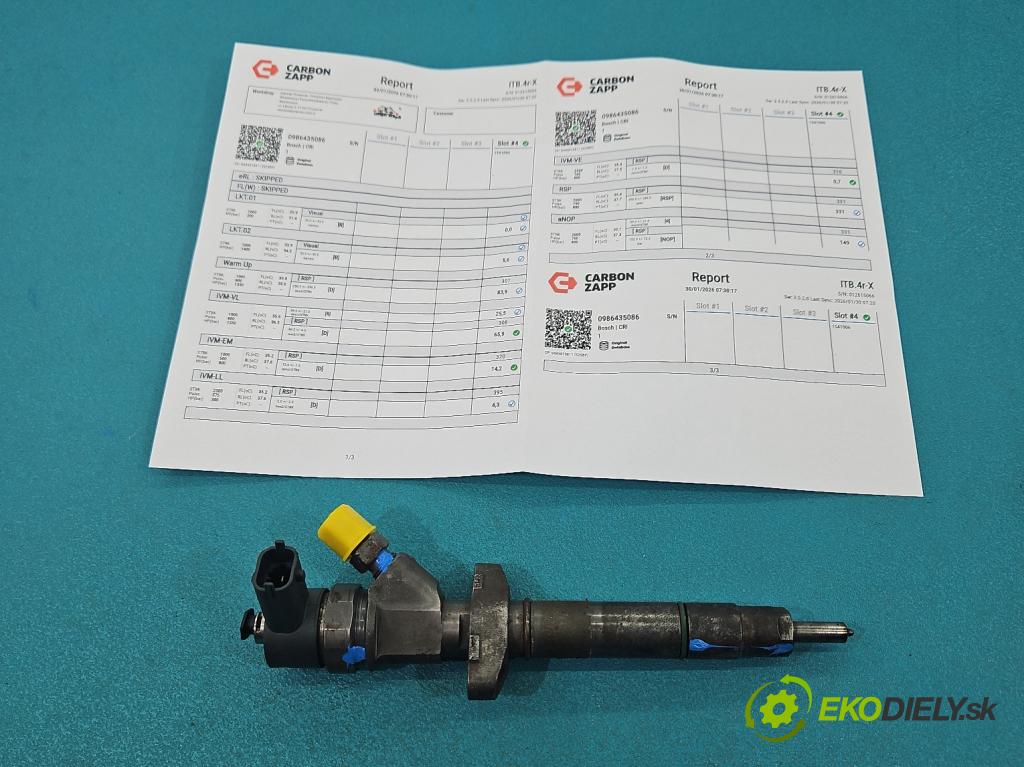 Opel Movano II 2003-2010 2.5 cdti 114 HP manual 84 kW 2463 cm3 5- vstrek 0986435086 (Vstrekovač paliva)