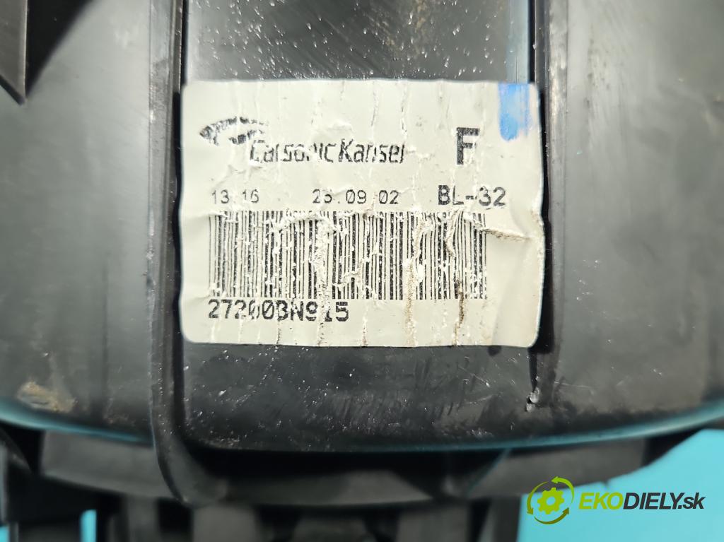Nissan Almera N16 2000-2006 1.5 16V 98 HP manual 72 kW 1497 cm3 5- ventilátor vzduchu 27200BN915