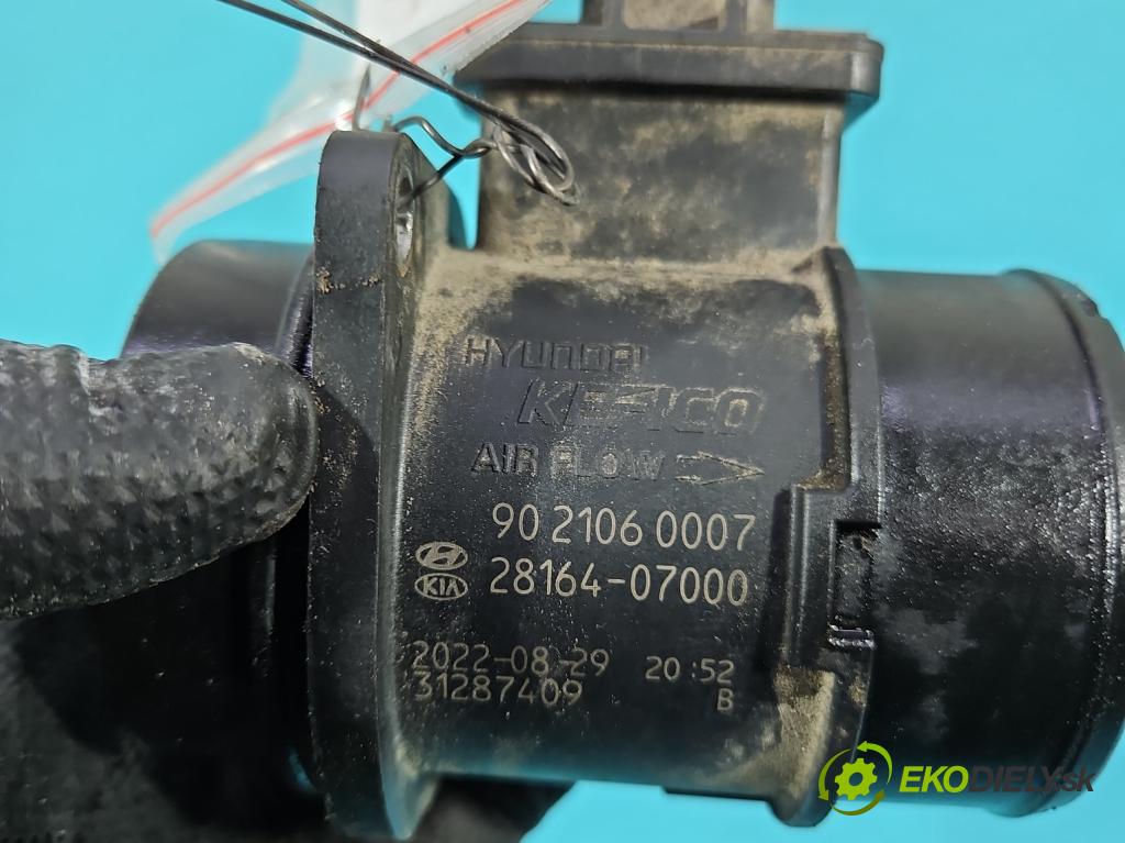 Kia Picanto III  17- 1.2 MPI 84KM manual 61.8 kW 1197 cm3 5- průtokoměr: 28164-07000 (Váha vzduchu)