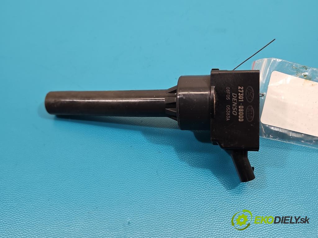 Kia Picanto III  17- 1.2 MPI 84KM manual 61.8 kW 1197 cm3 5- cievka zapaľovacia 27301-08000 (Zapaľovacia cievka)