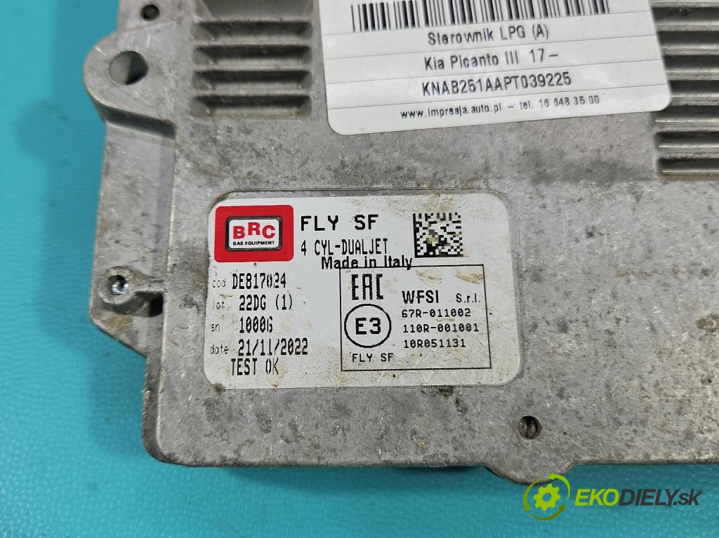 Kia Picanto III  17- 1.2 MPI 84KM manual 61.8 kW 1197 cm3 5- riadiaca jednotka LPG BRC