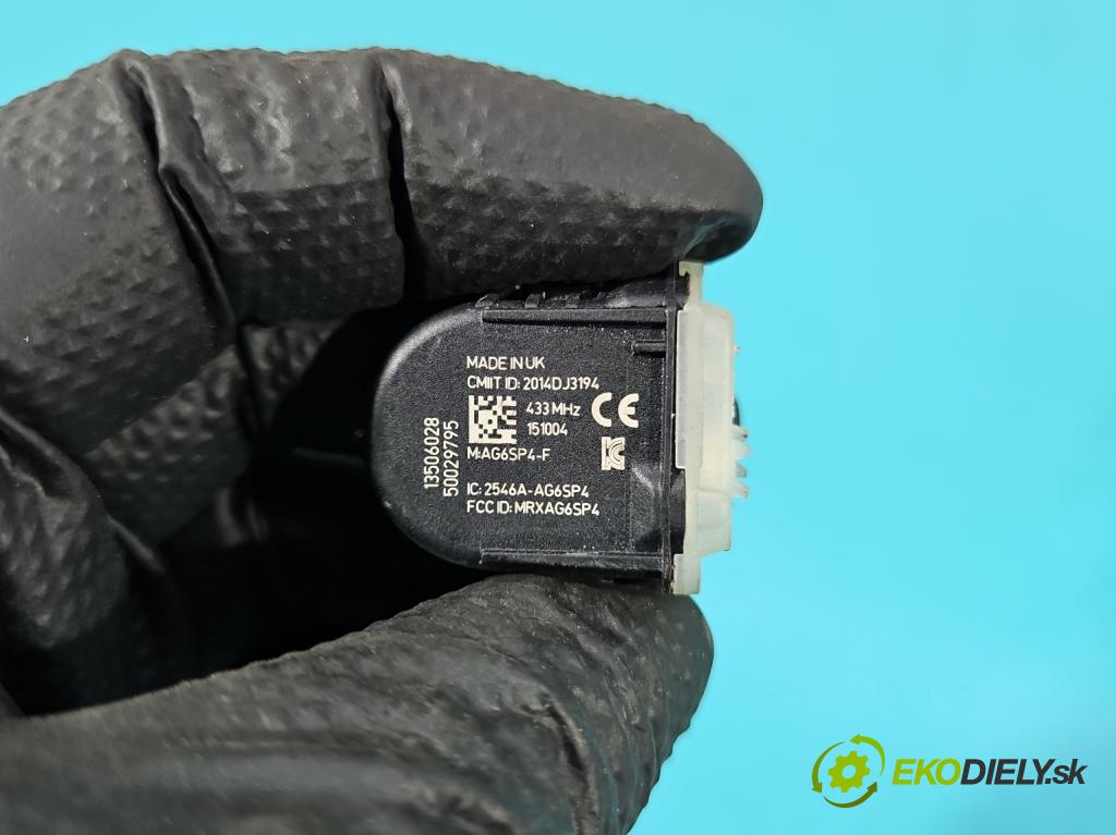 Opel Astra V  2015-2022 1.4 T 125 HP manual 92 kW 1399 cm3 5- snímač tlak: pneumatika 13506028 (Snímač tlaku v pneumatike)