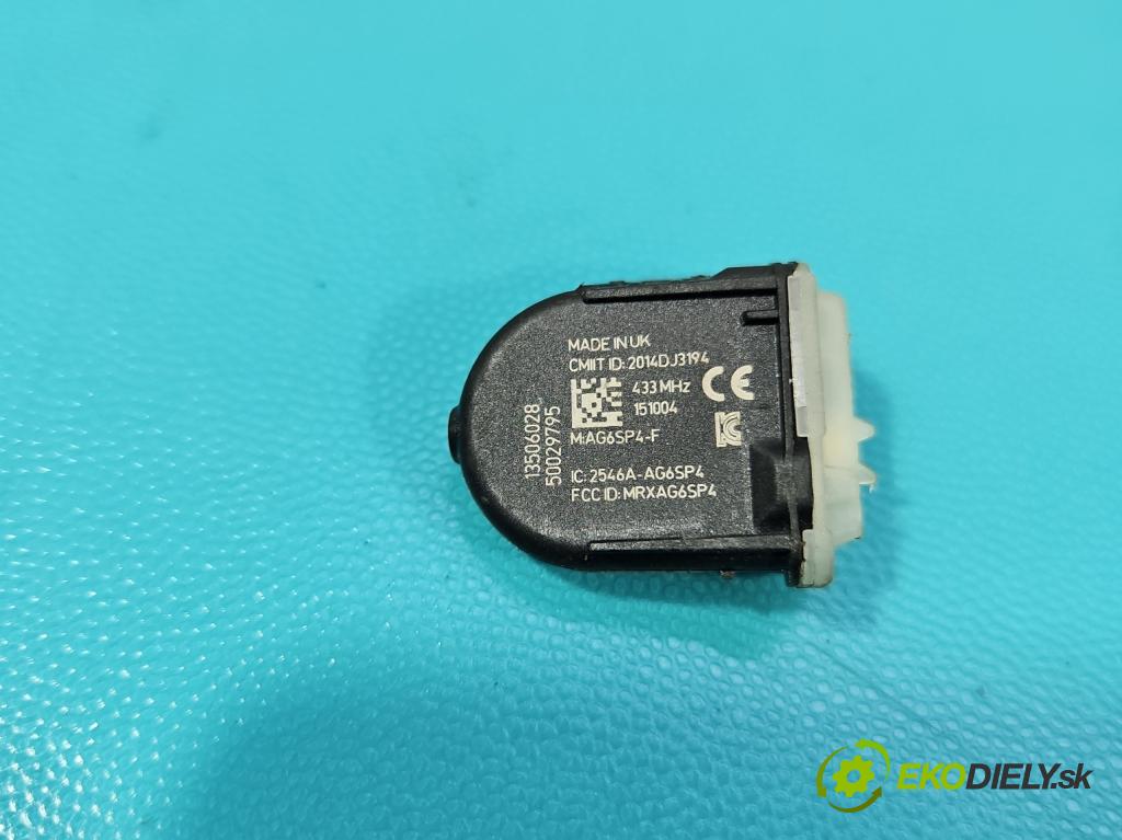 Opel Astra V  2015-2022 1.4 T 125 HP manual 92 kW 1399 cm3 5- snímač tlak: pneumatika 13506028 (Snímač tlaku v pneumatike)