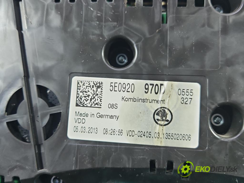 Skoda Octavia III 2013- 2.0 tdi 150 HP manual 110 kW 1968 cm3 5- prístrojovka/ budíky 5E0920970D (Prístrojová doska)