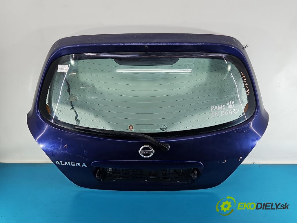 Nissan Almera N16 2000-2006 1.5 16V 98 hp manual 72 kW 1497 cm3 5- zadní kufrové dveře  (Zadní kapota (kufr))