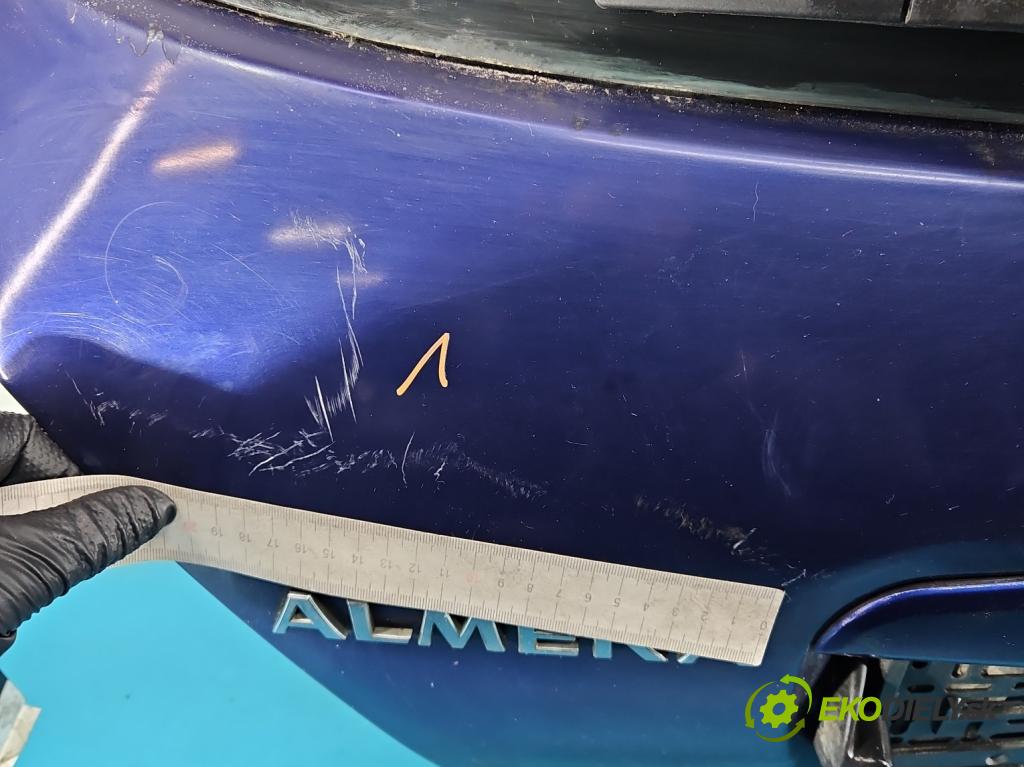 Nissan Almera N16 2000-2006 1.5 16V 98 hp manual 72 kW 1497 cm3 5- zadní kufrové dveře  (Zadní kapota (kufr))