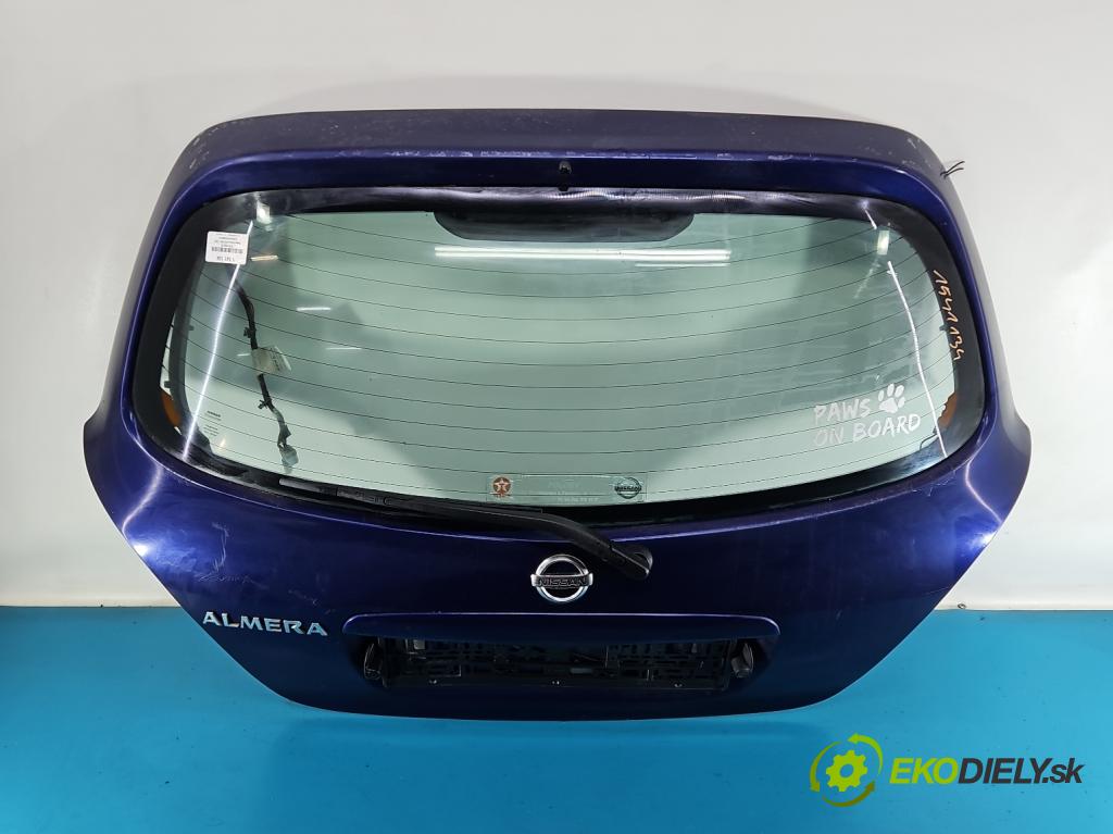 Nissan Almera N16 2000-2006 1.5 16V 98 hp manual 72 kW 1497 cm3 5- zadní kufrové dveře  (Zadní kapota (kufr))