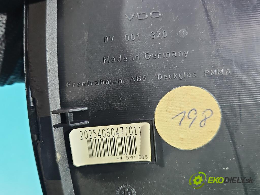 Mercedes C W202 1993-2001 1.8 122 HP manual 90 kW 1799 cm3 4- prístrojovka/ budíky 110008736/002 (Prístrojová doska)