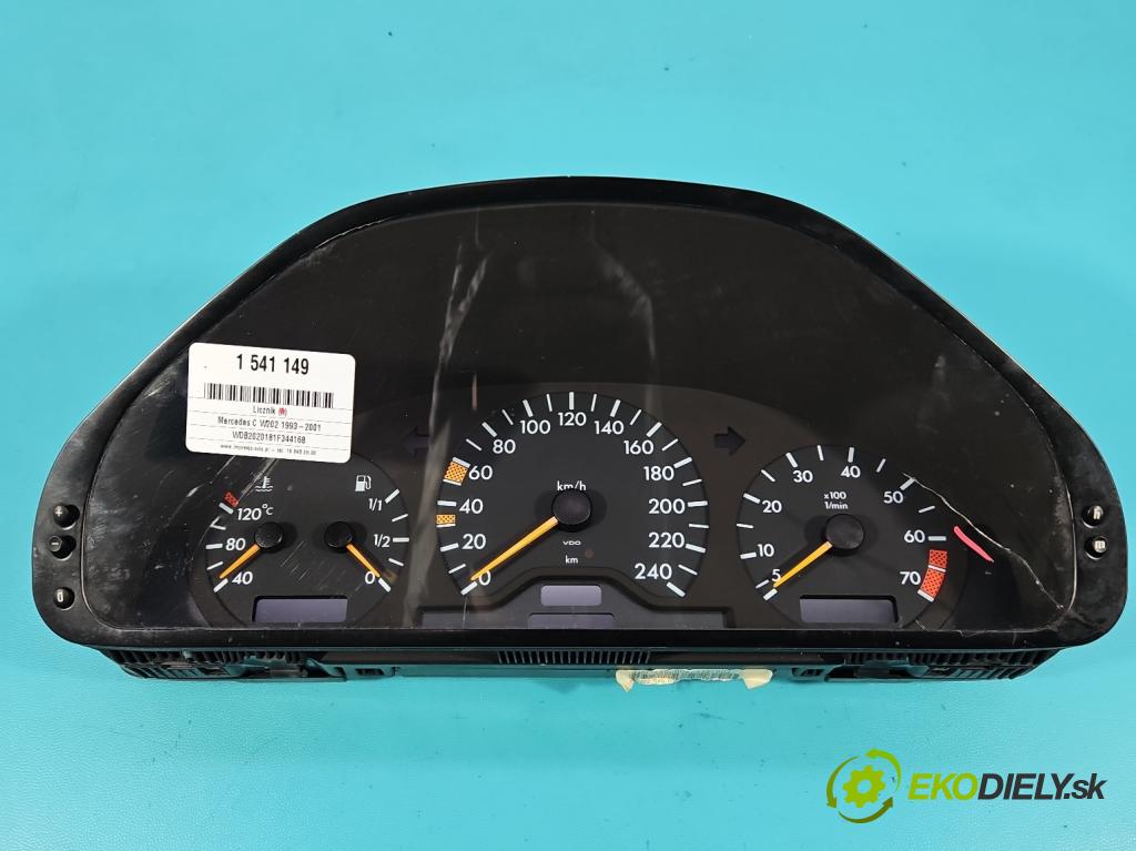Mercedes C W202 1993-2001 1.8 122 HP manual 90 kW 1799 cm3 4- prístrojovka/ budíky 110008736/002 (Prístrojová doska)
