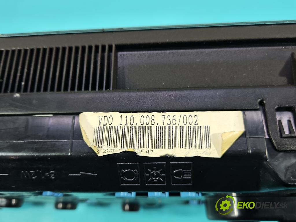 Mercedes C W202 1993-2001 1.8 122 HP manual 90 kW 1799 cm3 4- prístrojovka/ budíky 110008736/002 (Prístrojová doska)