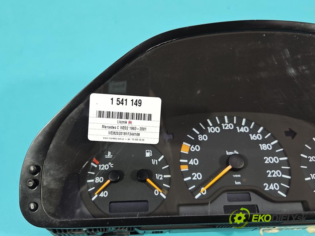 Mercedes C W202 1993-2001 1.8 122 HP manual 90 kW 1799 cm3 4- prístrojovka/ budíky 110008736/002 (Prístrojová doska)