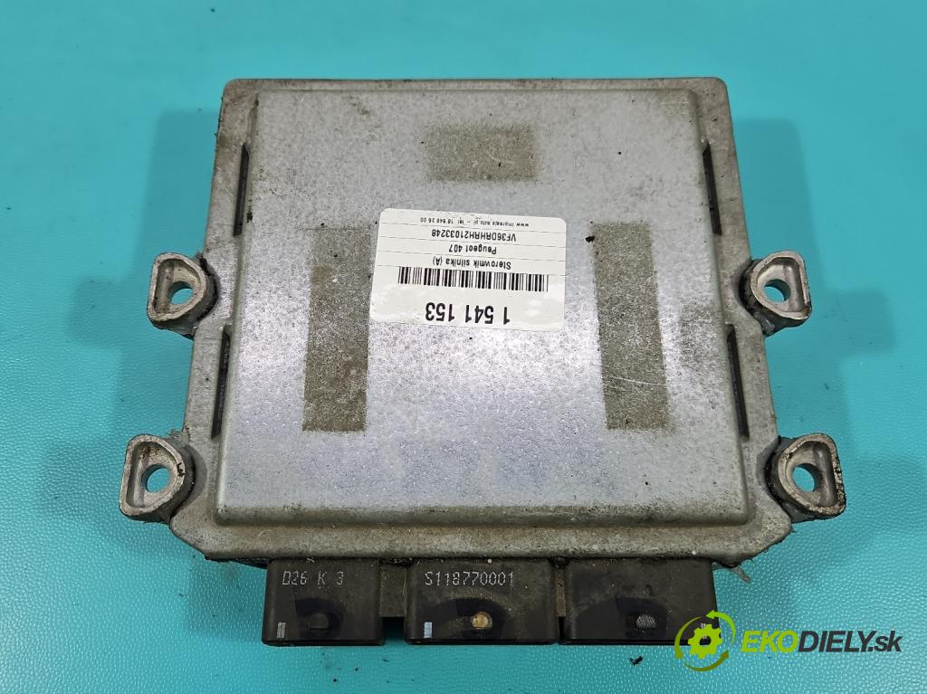 Peugeot 407 2.0 hdi 136 HP manual 100 kW 1997 cm3 4- riadiaca jednotka motora 9656061280
