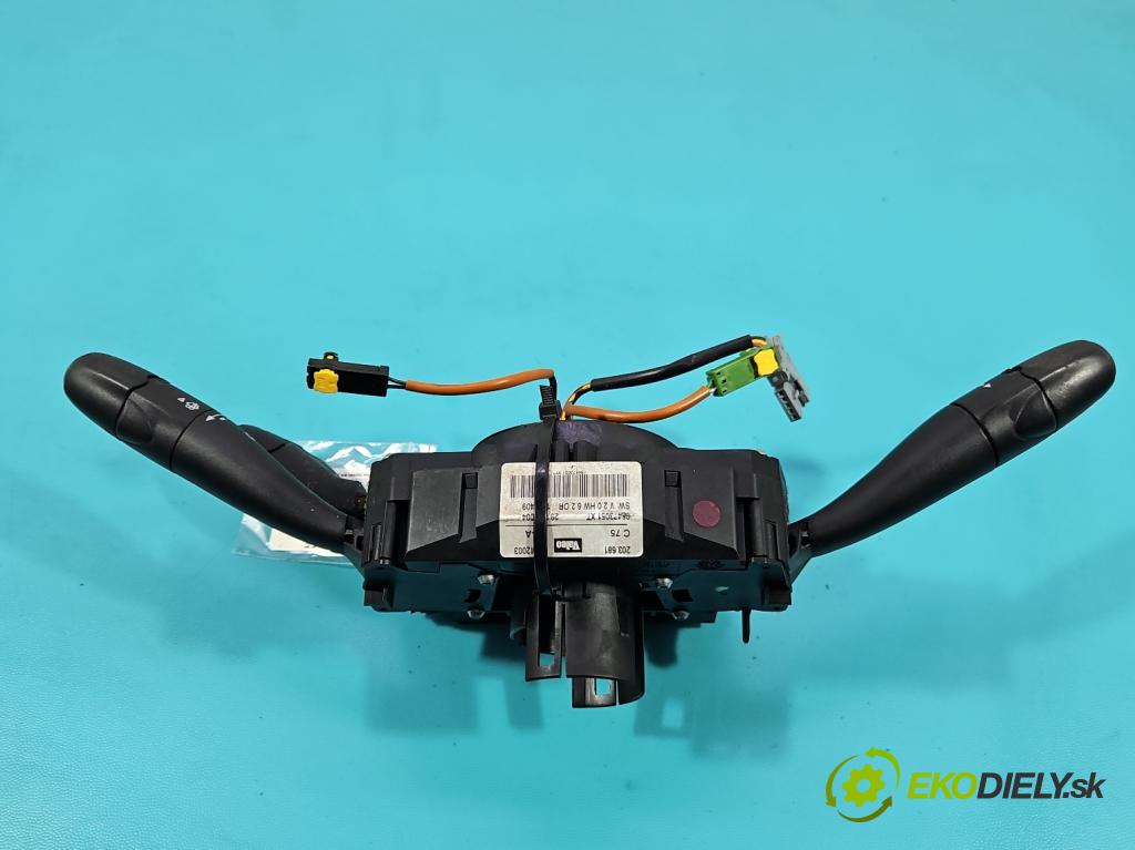 Peugeot 407 2.0 hdi 136 HP manual 100 kW 1997 cm3 4- prepínač komplex: 96473051XT (Prepínacie páčky pod volantom)