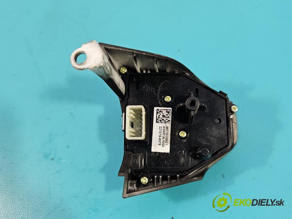 Kia Picanto III  17- 1.2 MPI 84KM manual 61.8 kW 1197 cm3 5- prepínač multifunkční: řízení: 96710G6021 (Prepínacie páčky pod volantom)