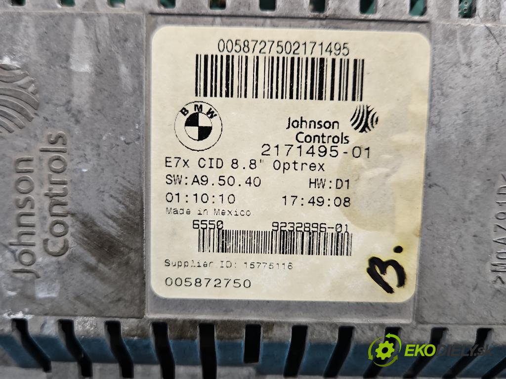 Bmw X6 E71 2007–2014 3.0d 306KM automatic 225 kW 2993 cm3 5- Zobrazit: 2171495 (Prístrojová doska)