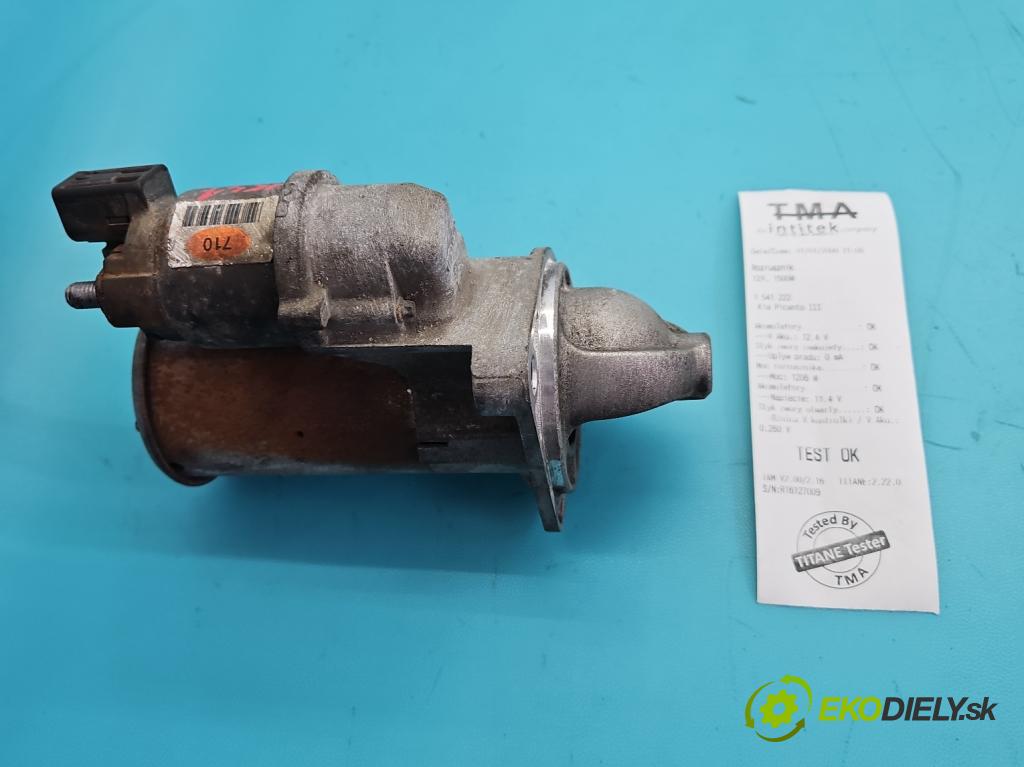 Kia Picanto III  17- 1.2 MPI 84KM manual 61.8 kW 1197 cm3 5- startér: 36100-07100 (Startér)