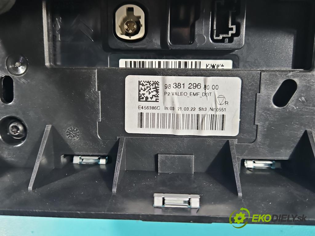 Peugeot 2008 II 2019- 1.2 12V 131 HP automatic 96 kW 1199 cm3 5- Zobrazit: 9838129680 (Prístrojová doska)