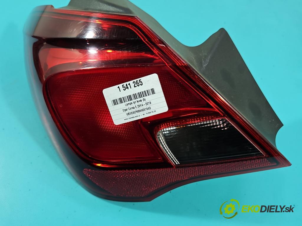 Opel Corsa E 2014-2019 1.4 16V 75 HP manual 55 kW 1398 cm3 5- svetlo / reflektor zadné ľavé 39068622 (Kľučka dverí ostatné)